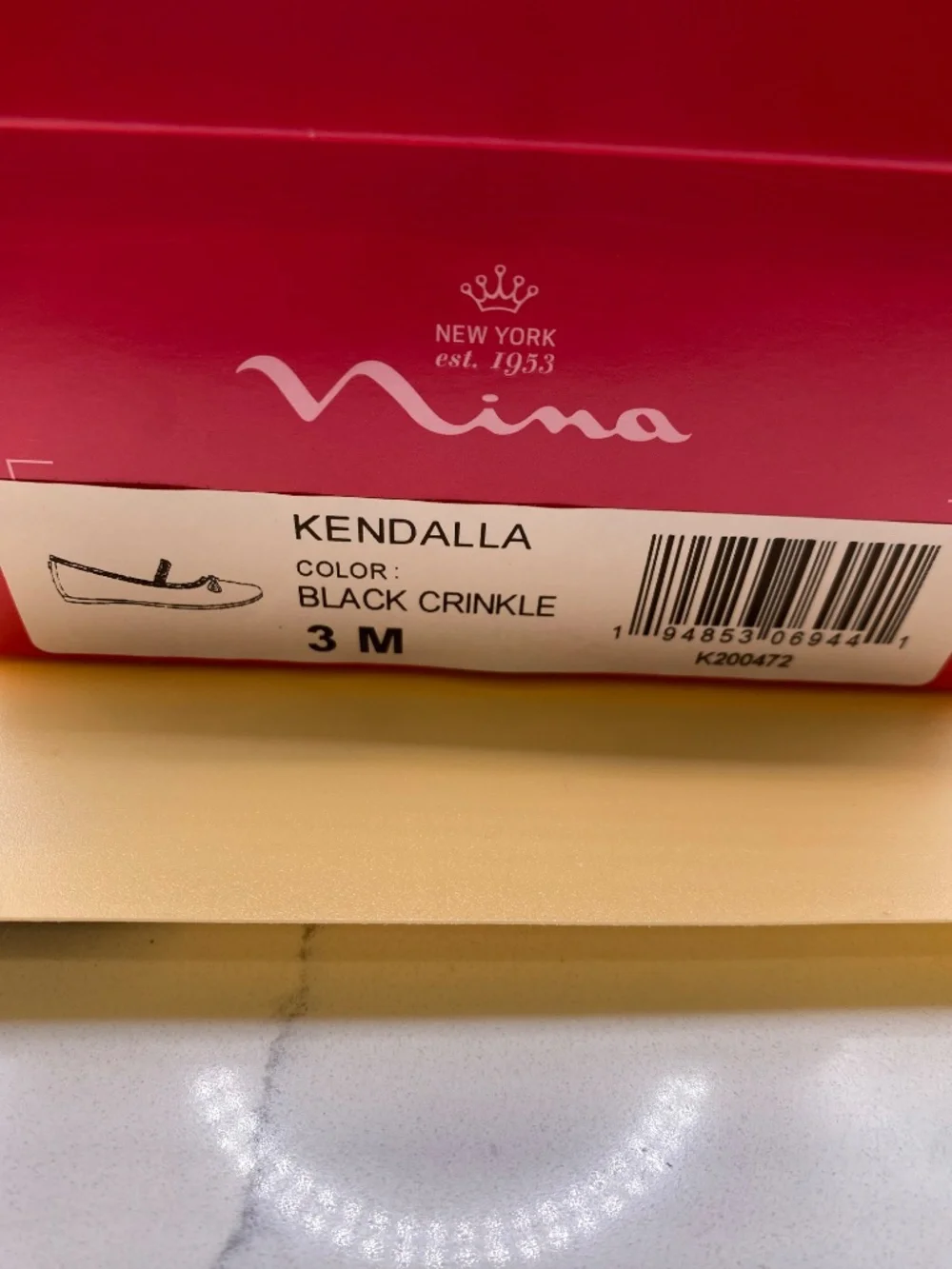 Nina Shoes Kendalla Black Crinkle Shoes - New in Box
